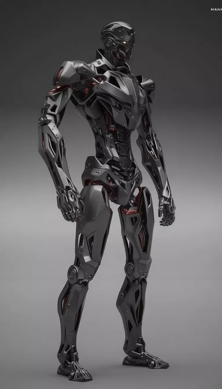 Cybernetic Titan Advanced Exoskeleton Warrior Low-Poly 3D Low-poly 3D model_1