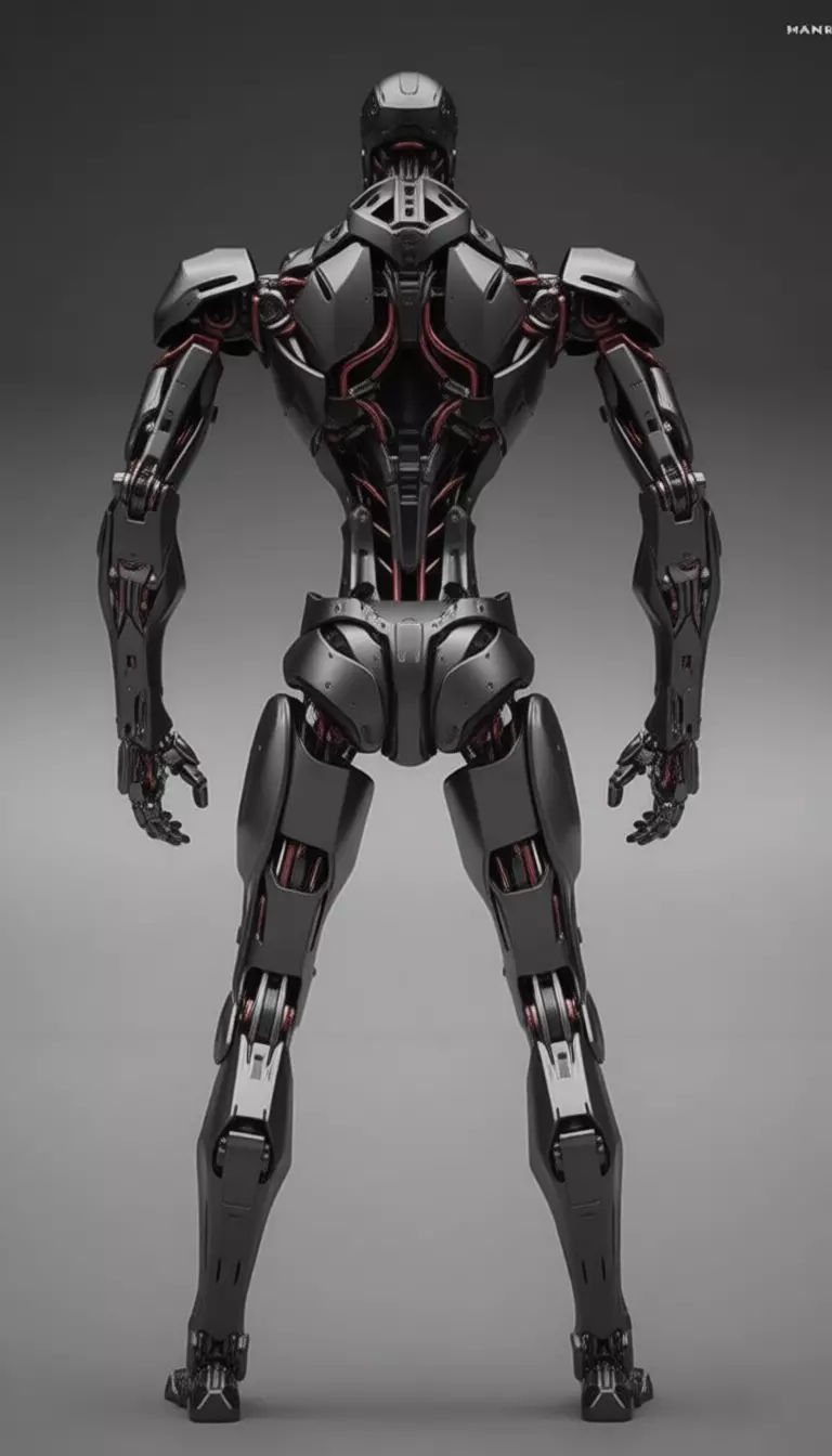 Cybernetic Titan Advanced Exoskeleton Warrior Low-Poly 3D Low-poly 3D model_4