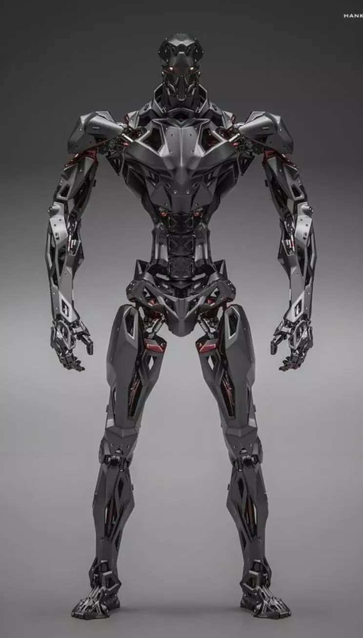 Cybernetic Titan Advanced Exoskeleton Warrior Low-Poly 3D Low-poly 3D model_0