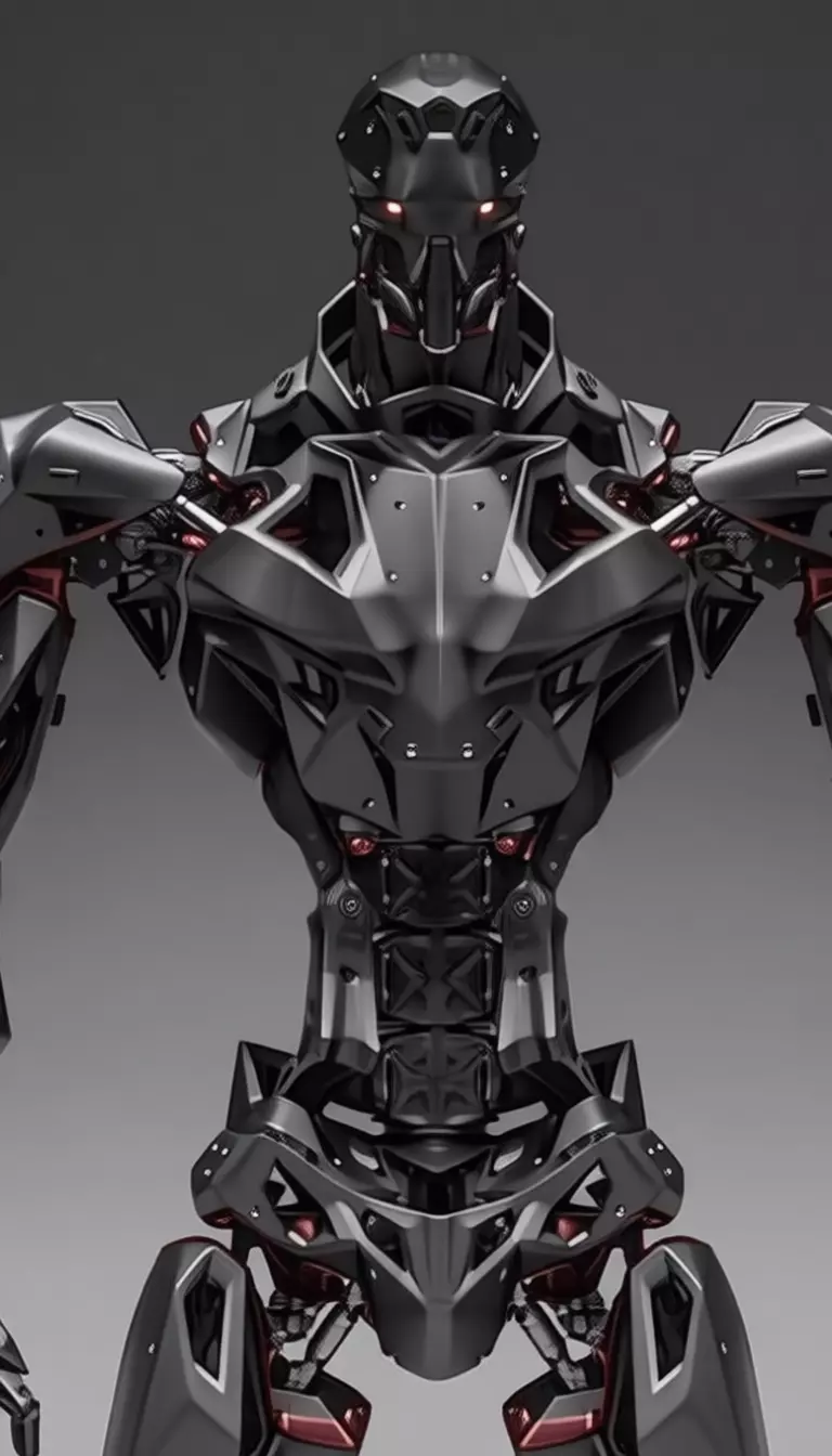 Cybernetic Titan Advanced Exoskeleton Warrior Low-Poly 3D Low-poly 3D model_9