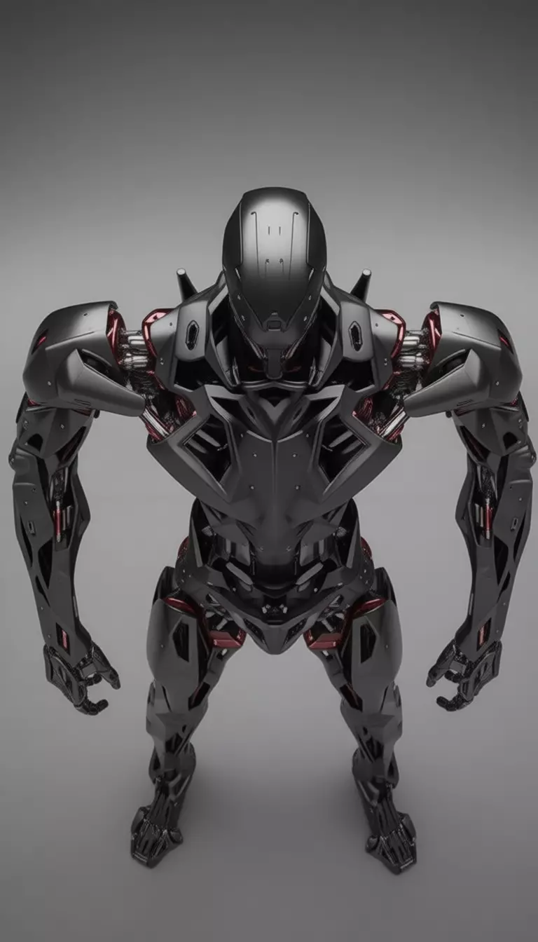 Cybernetic Titan Advanced Exoskeleton Warrior Low-Poly 3D Low-poly 3D model_6