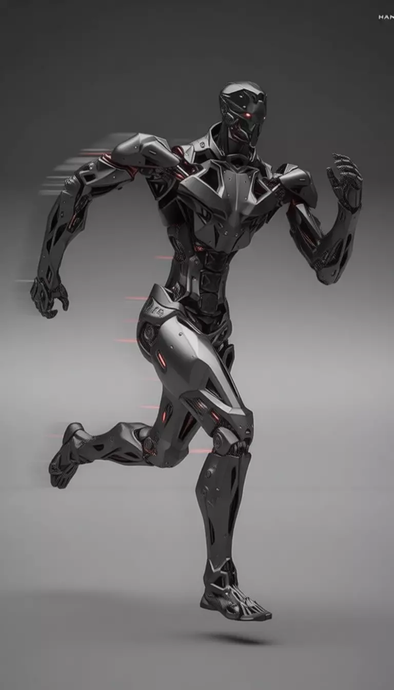 Cybernetic Titan Advanced Exoskeleton Warrior Low-Poly 3D Low-poly 3D model_10