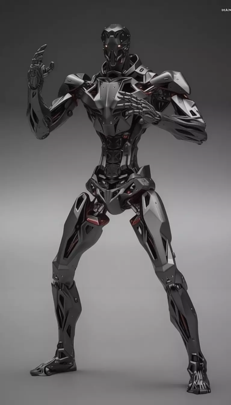 Cybernetic Titan Advanced Exoskeleton Warrior Low-Poly 3D Low-poly 3D model_11