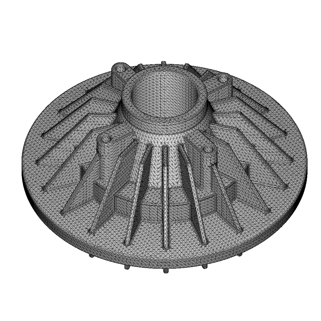 Rusty Engine Cooling Fan Clutch 3D model_5
