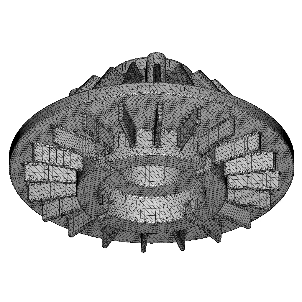 Rusty Engine Cooling Fan Clutch 3D model_6