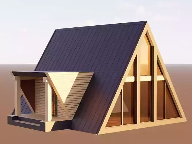 A simple A-frame cabin base