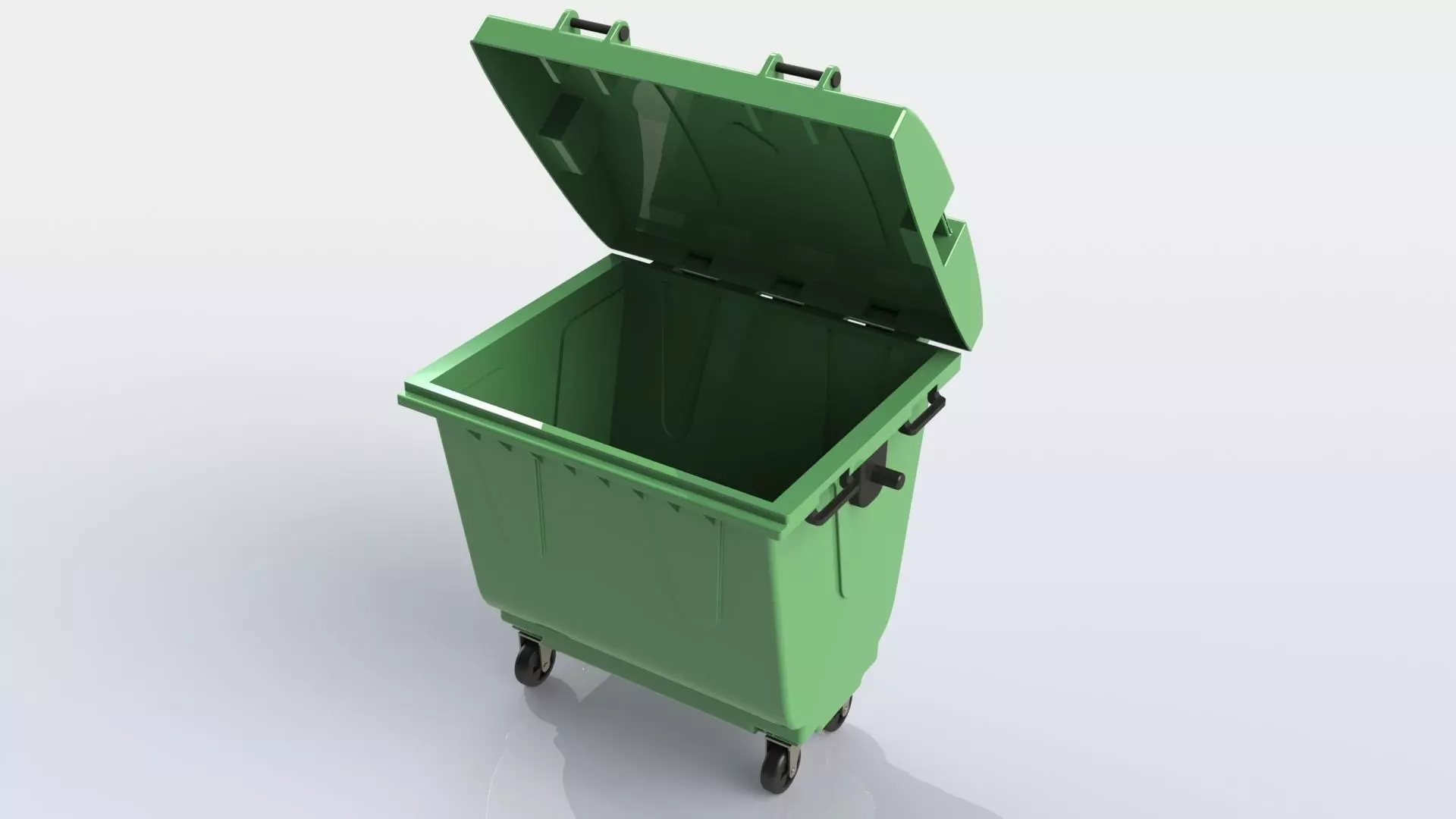 Garbage Dumpster 3D model_0