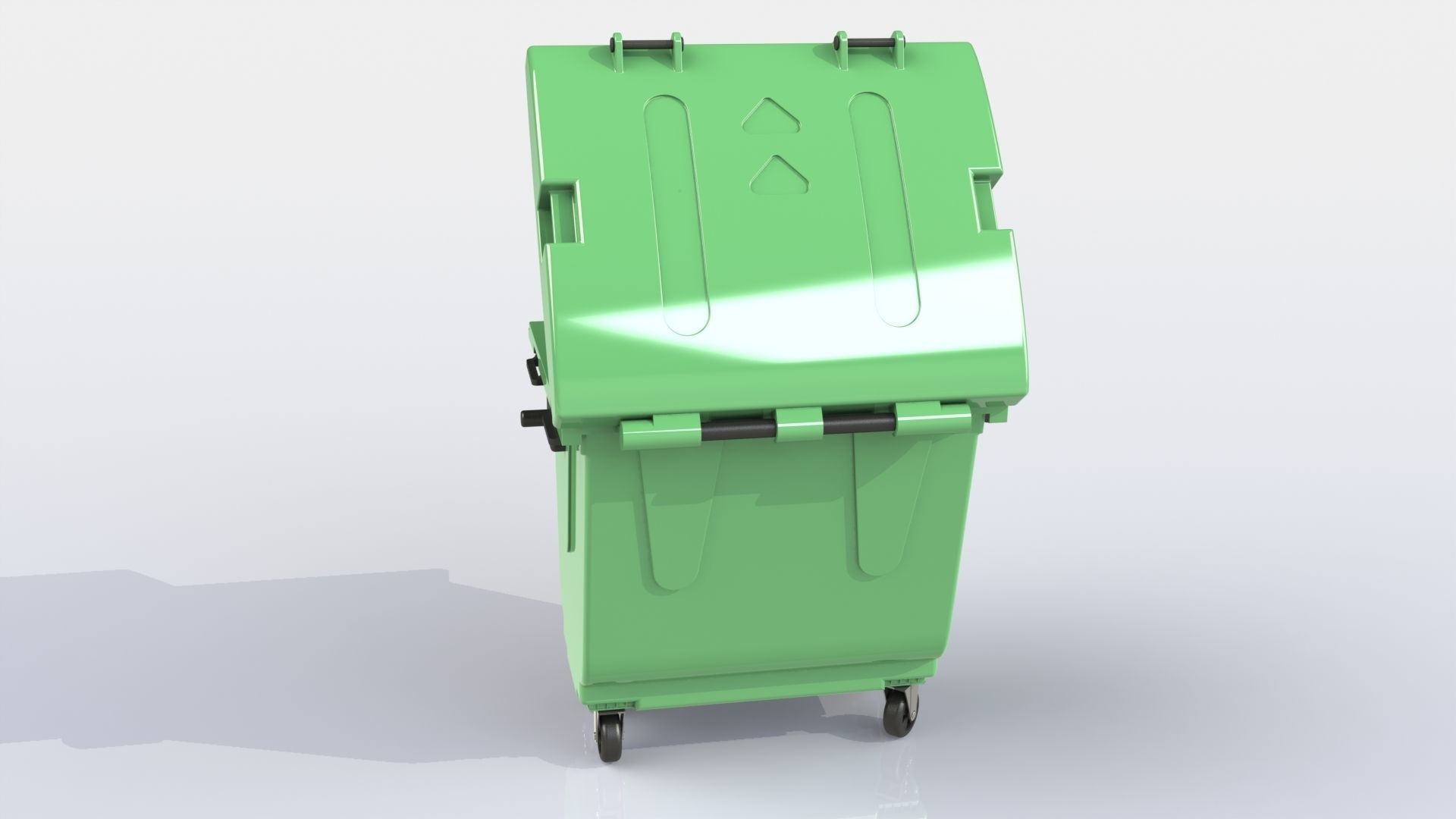Garbage Dumpster 3D model_7