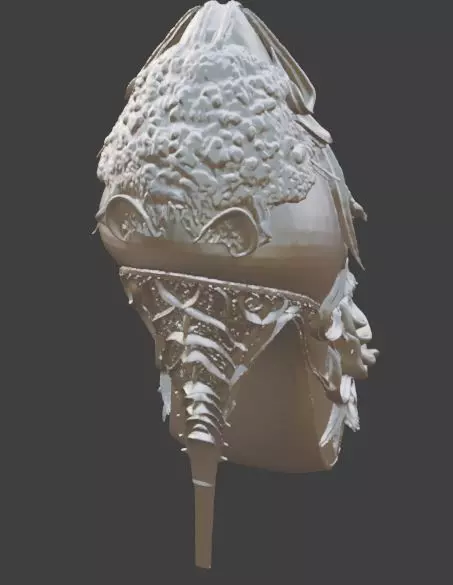 Floral Fantasy High Heel 3D print model_2