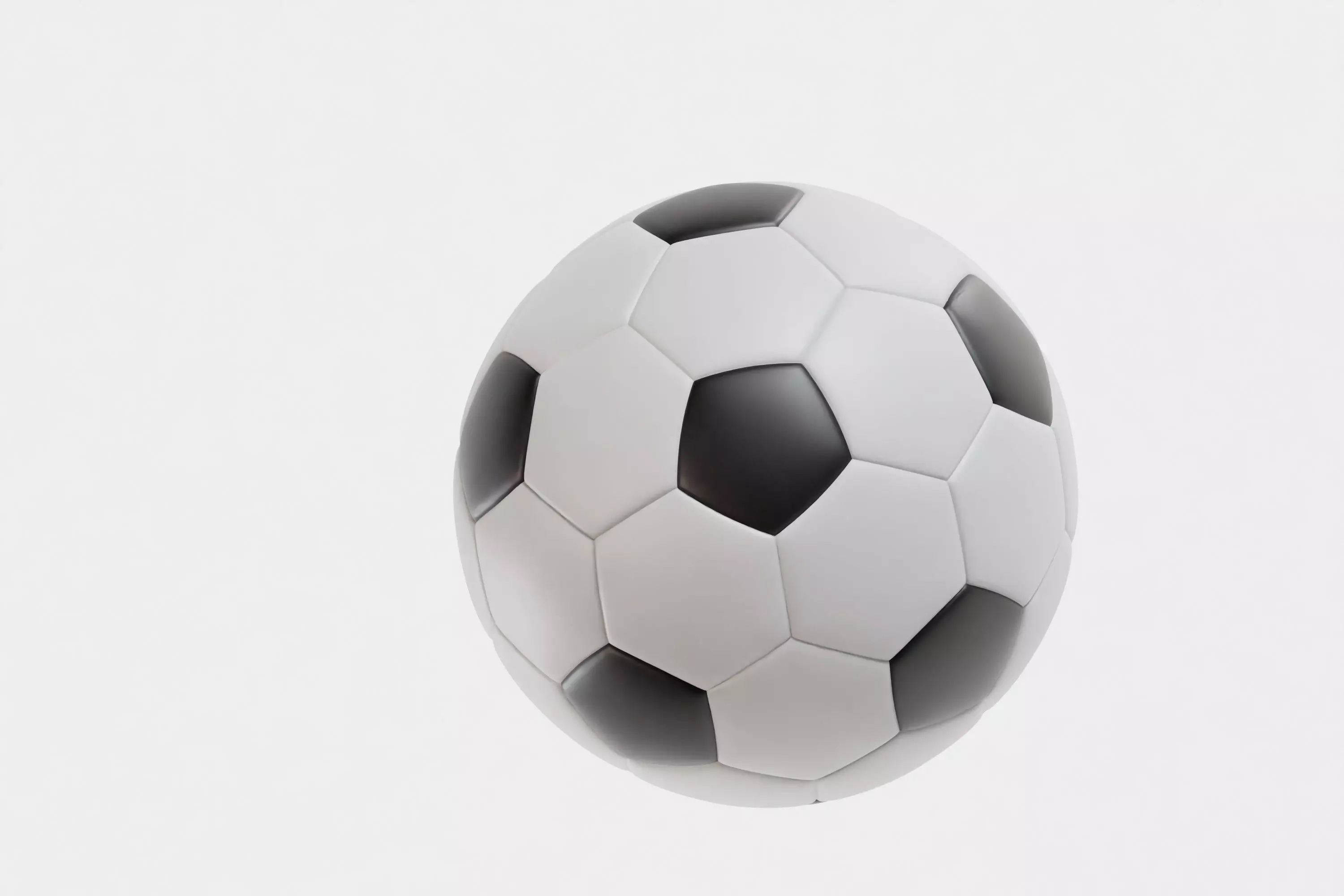 Soccer Ball Football Low-poly 3D model_2