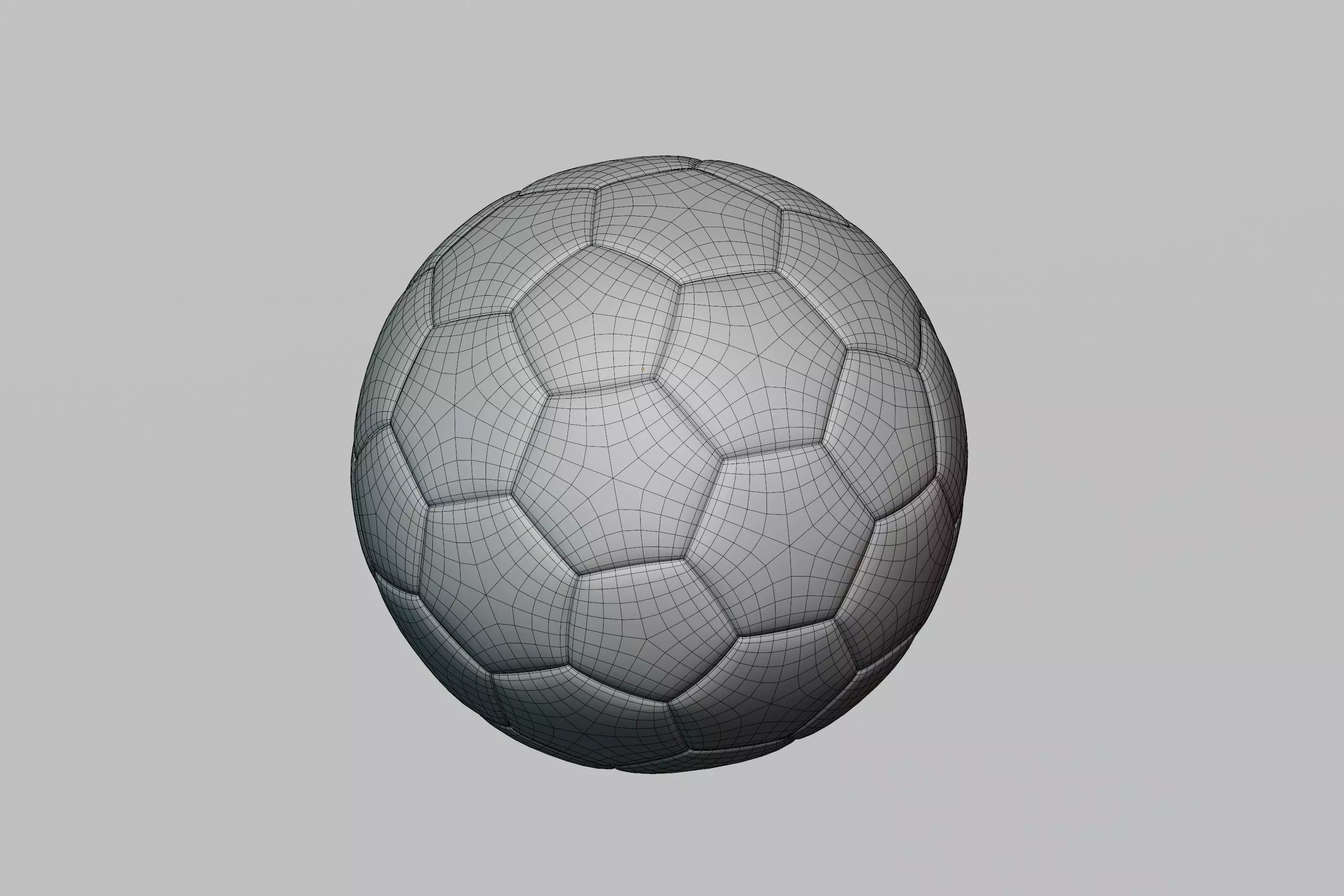 Soccer Ball Football Low-poly 3D model_6