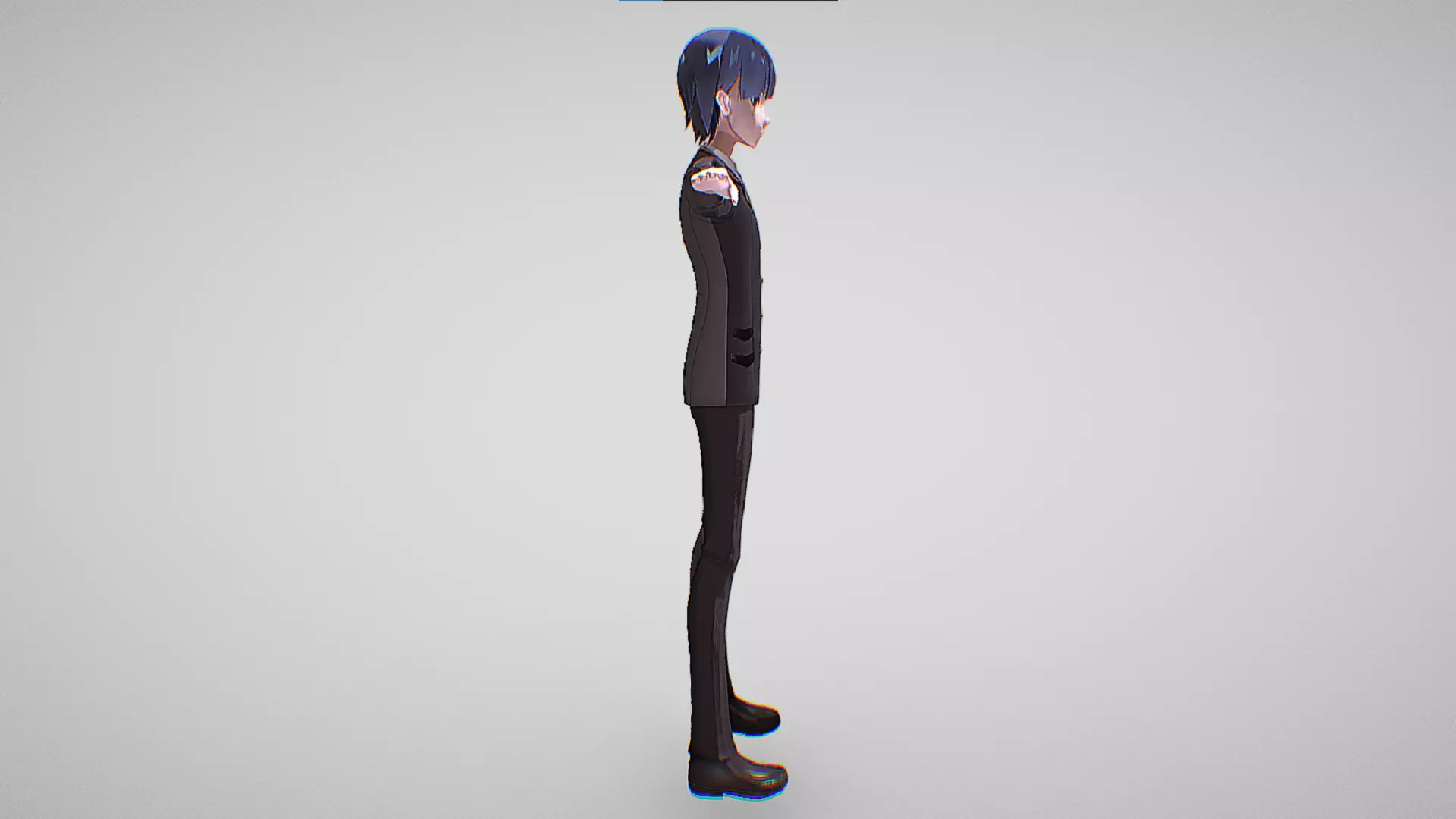 Ai Sai Kamiya - Tokyo Cronos - Cute Anime Characters Low-poly 3D model_4