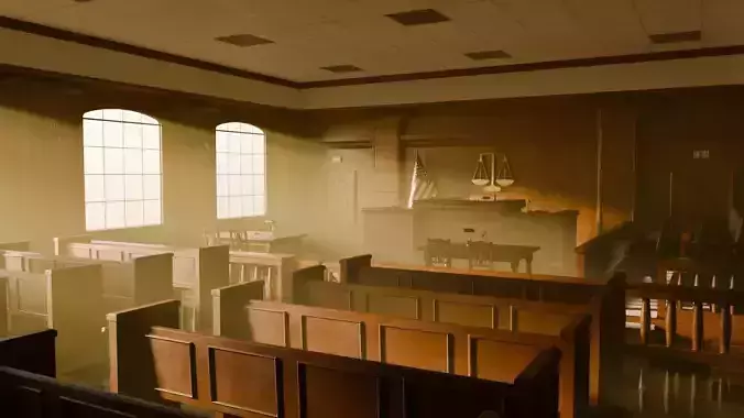 Courtroom - Blender Scene