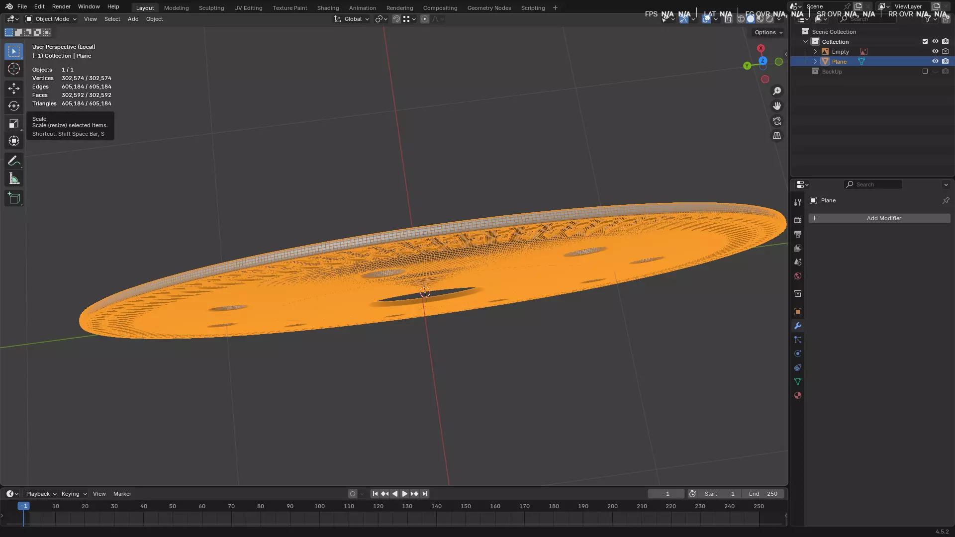 Saw Blade for Grinder Low-poly 3D model_45