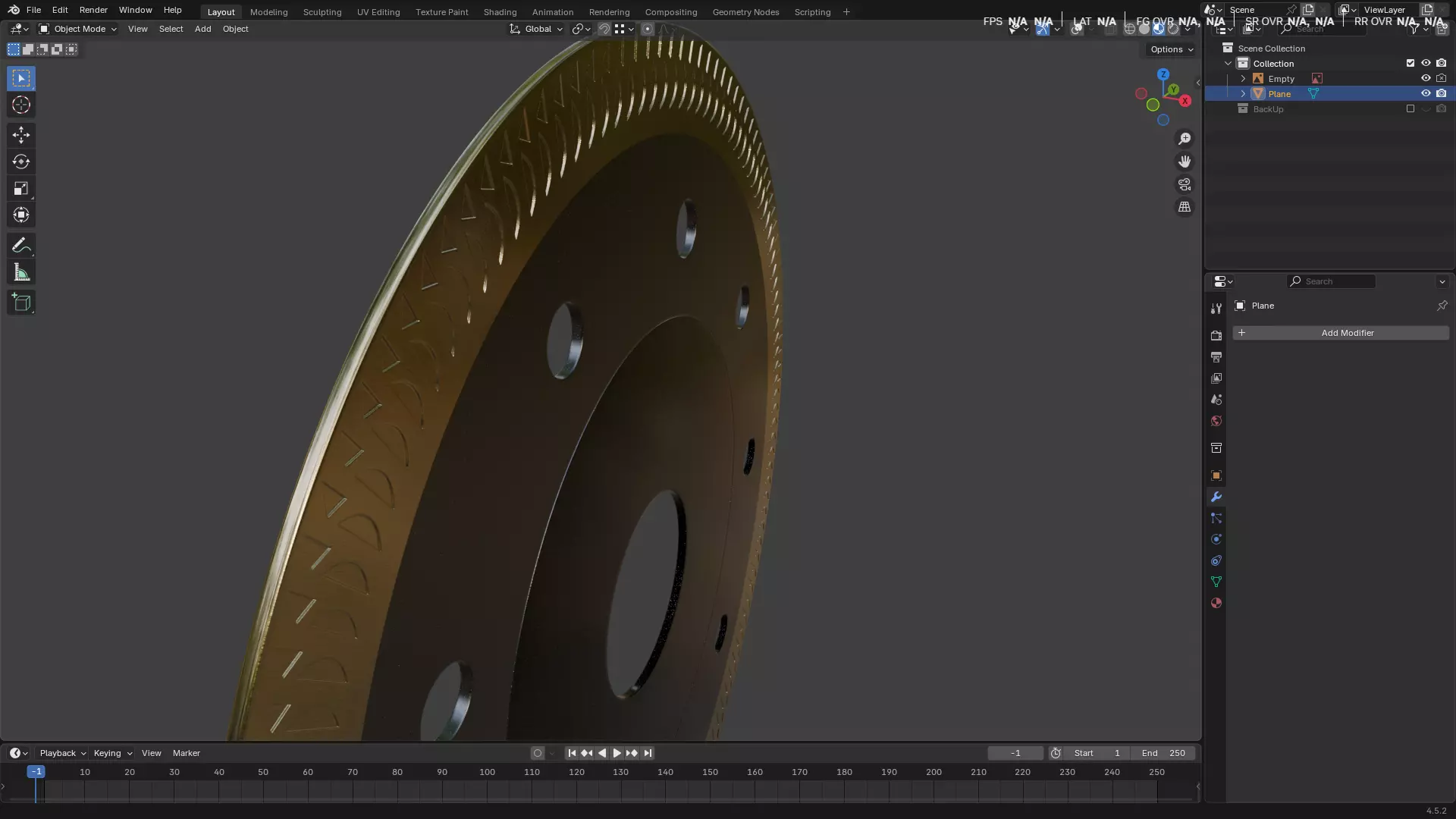 Saw Blade for Grinder Low-poly 3D model_38