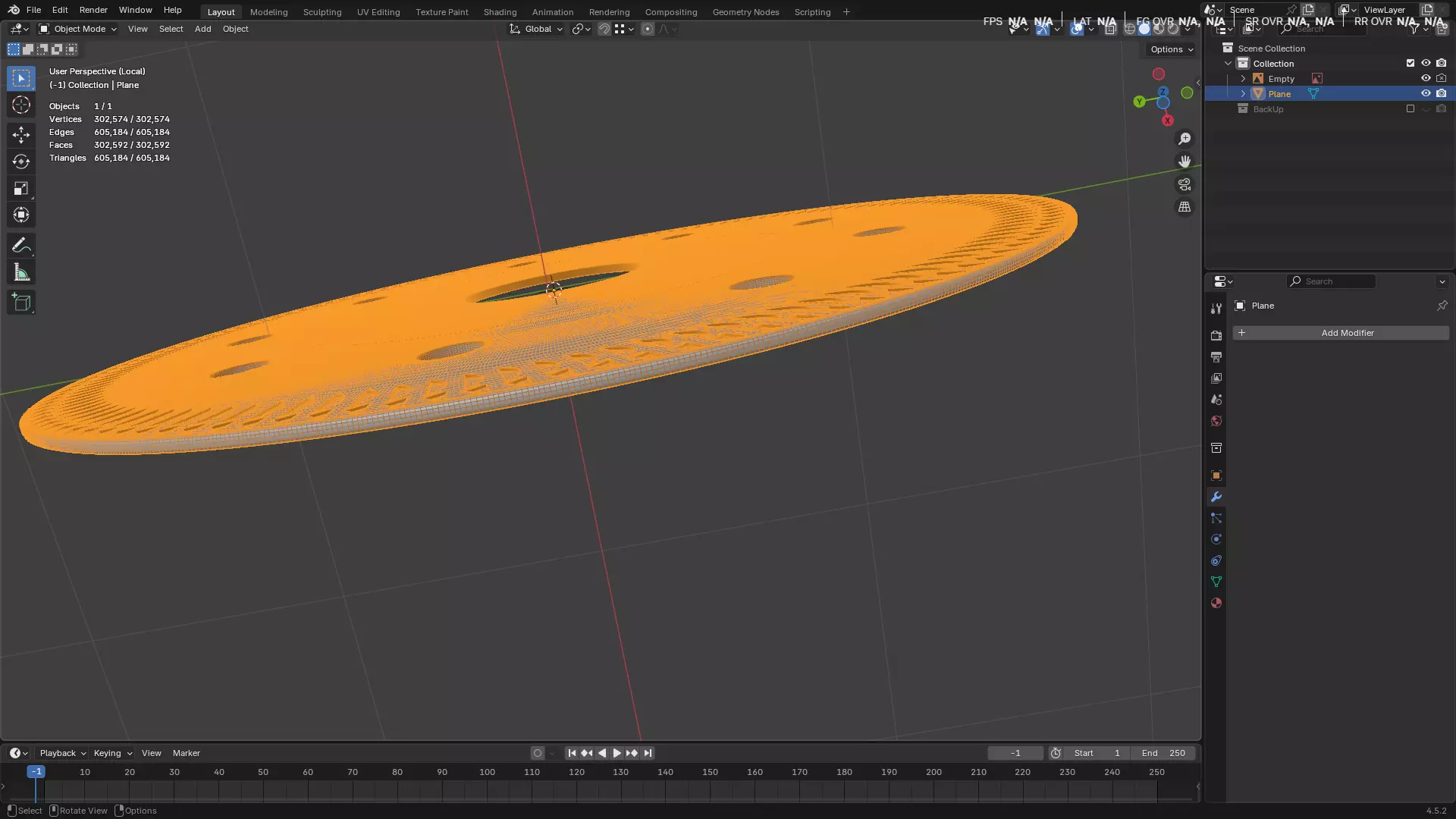Saw Blade for Grinder Low-poly 3D model_36