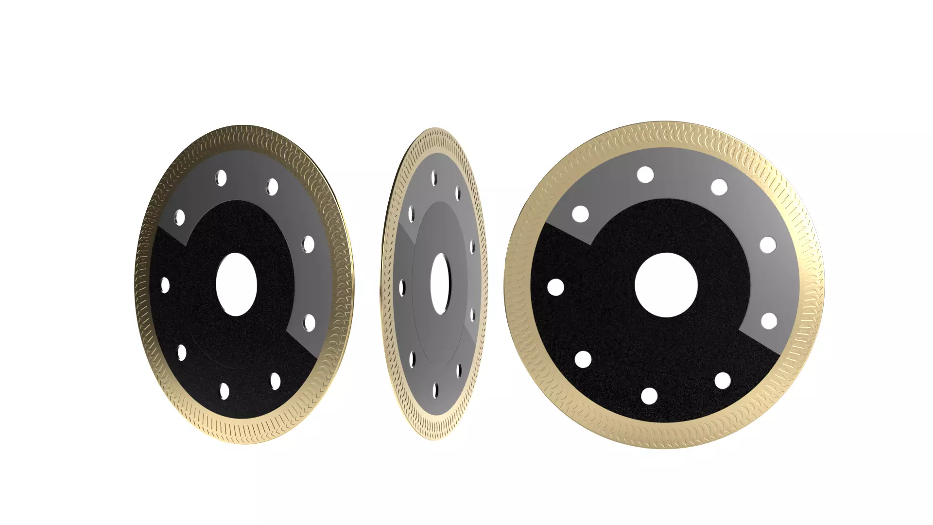 Saw Blade for Grinder Low-poly 3D model_0