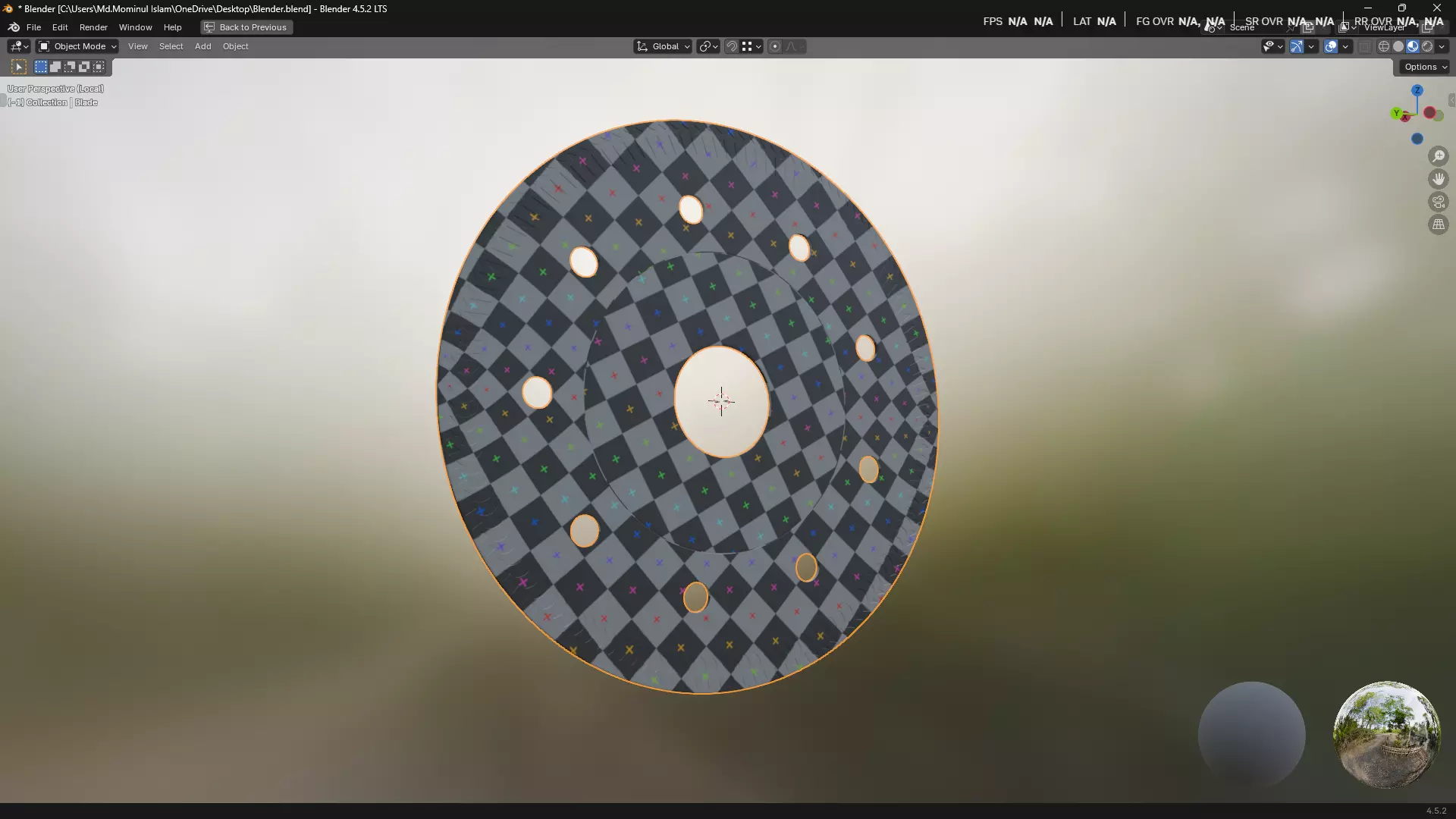 Saw Blade for Grinder Low-poly 3D model_17