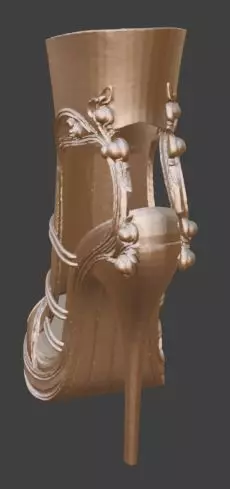 Elegant Strappy High Heel 3D print model_2