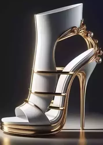 Elegant Strappy High Heel 3D print model Elegant Strappy High Heel 3D print model