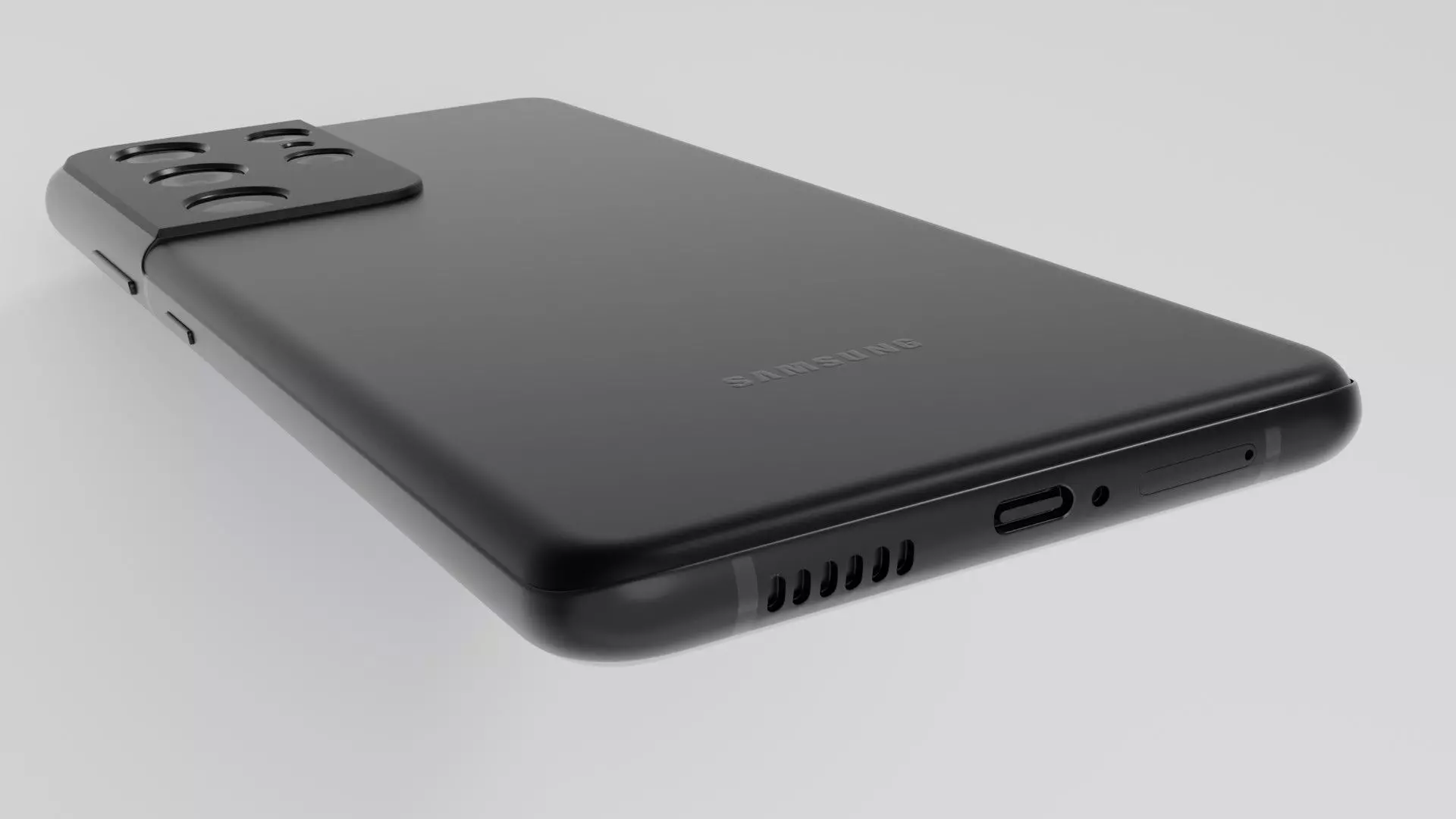 Samsung Galaxy S21 Ultra 3D Model High Quality Smartphone Render Low-poly 3D model_3