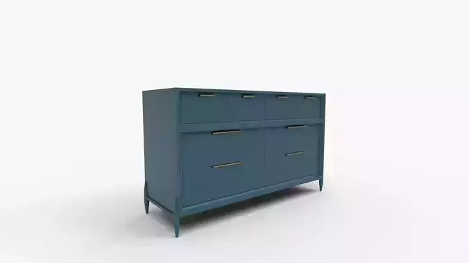 Blue Wide Bodie Dresser