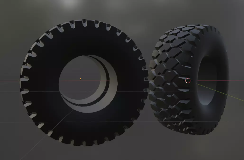 maz truck wheel and tire 3d print model 3D print model_5
