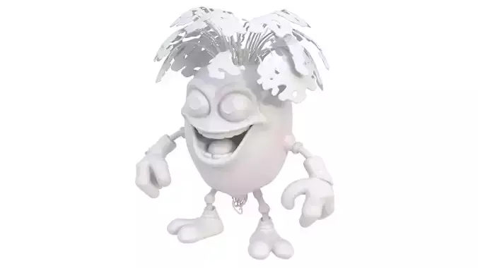 Mutant radish 3D model