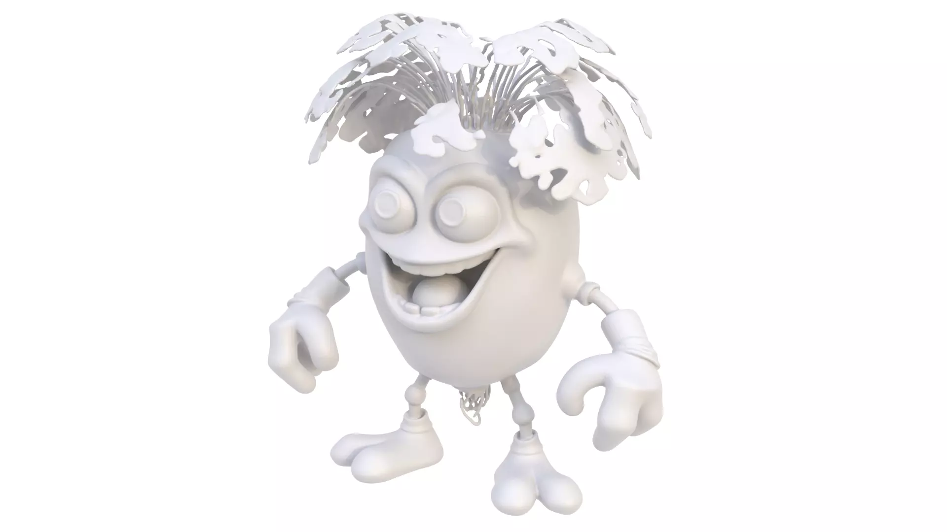 Mutant radish 3D model