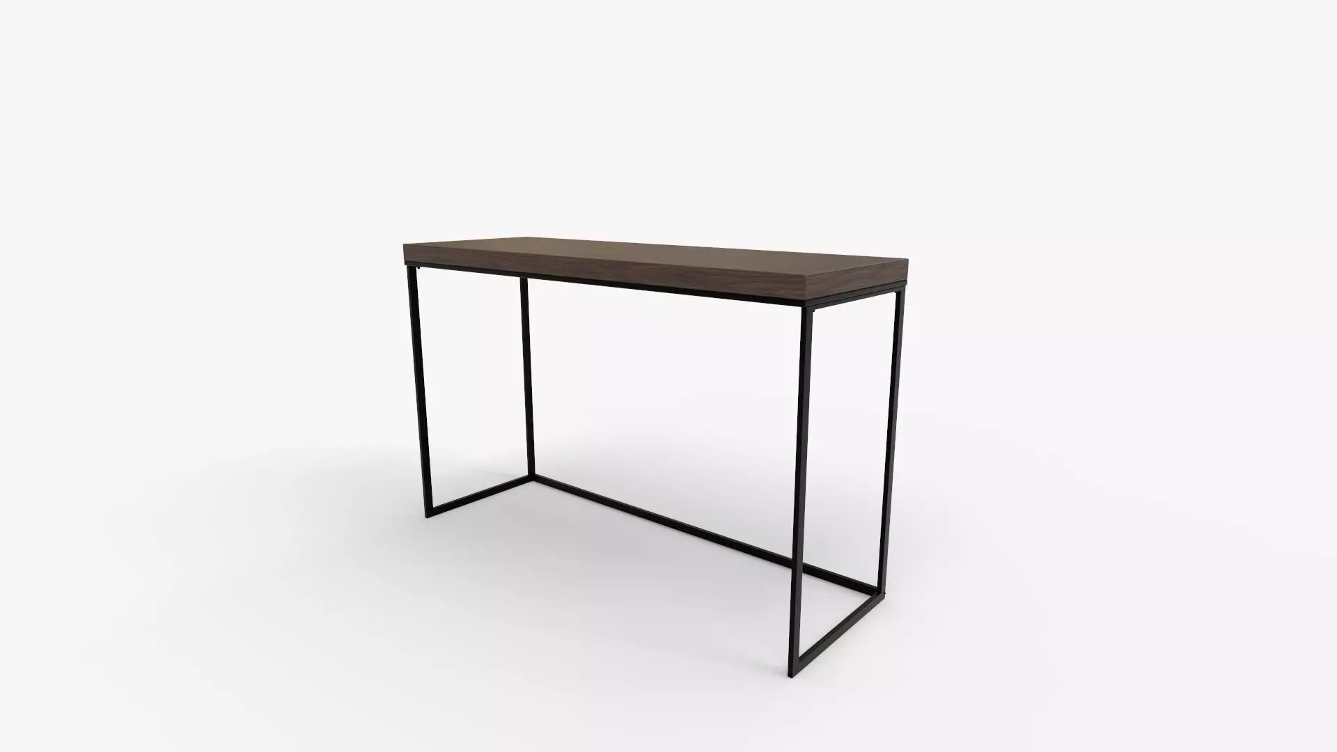 Corneau Metal and Wood Console Table 3D model_6