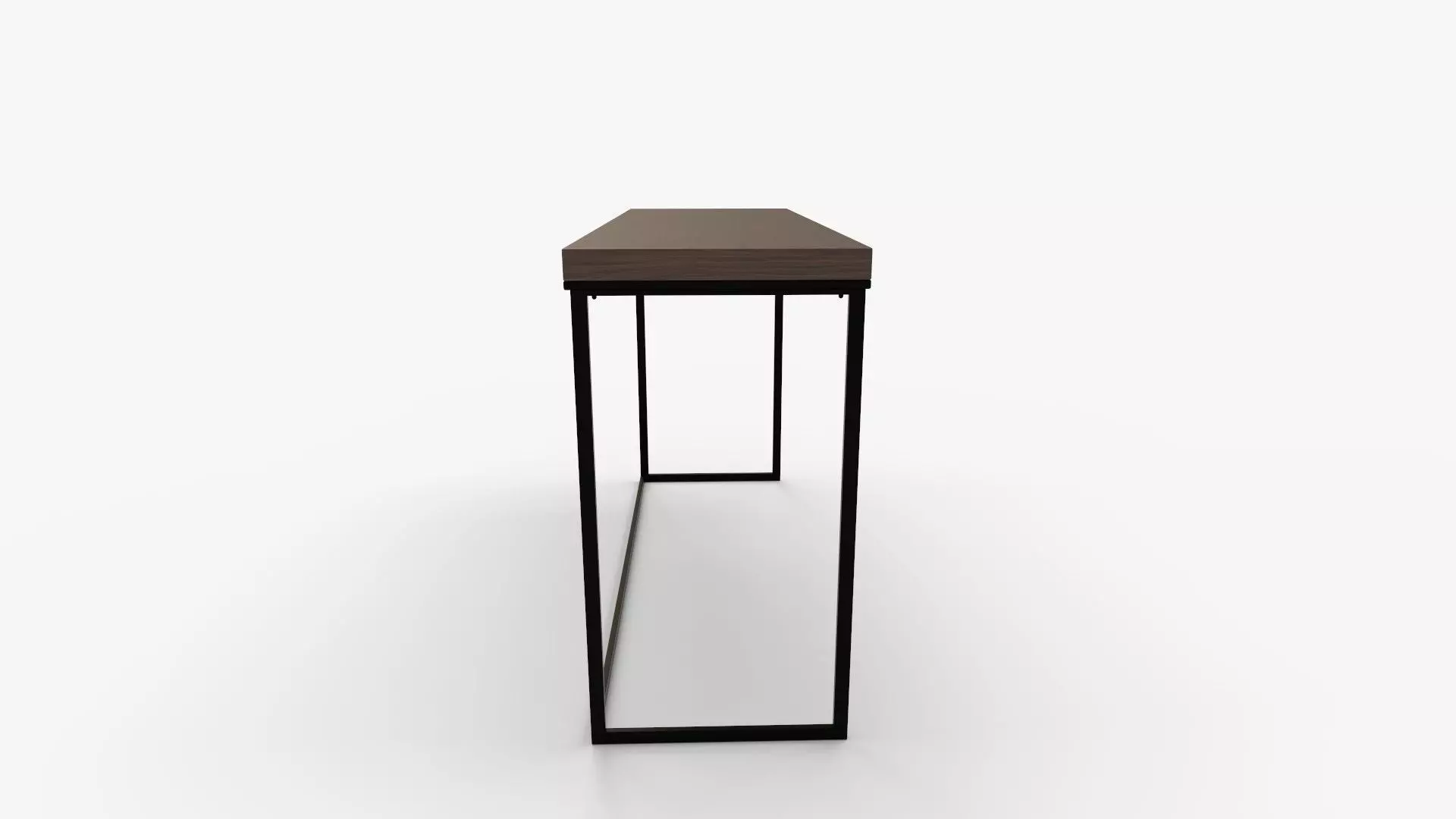 Corneau Metal and Wood Console Table 3D model_1