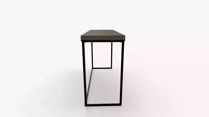Corneau Metal and Wood Console Table 3D model 2