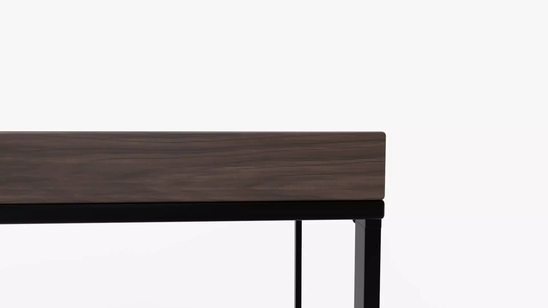 Corneau Metal and Wood Console Table 3D model_7