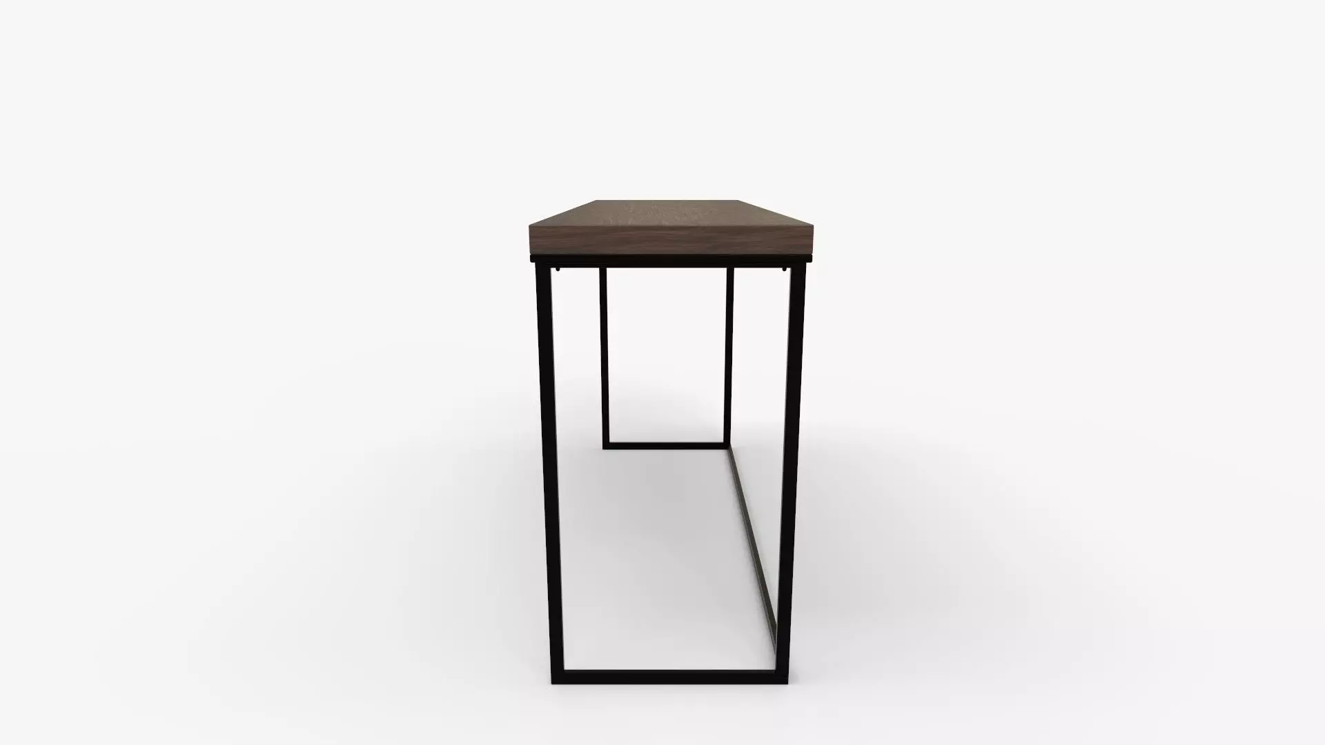 Corneau Metal and Wood Console Table 3D model_5