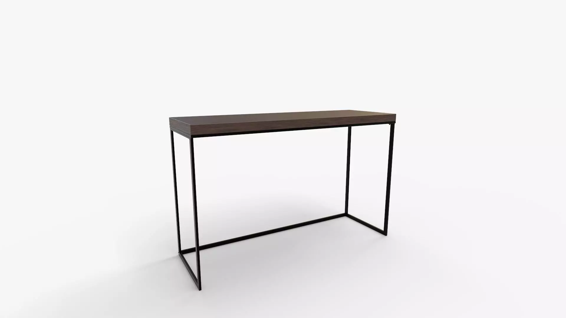 Corneau Metal and Wood Console Table 3D model_0