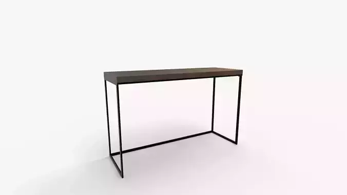 Corneau Metal and Wood Console Table