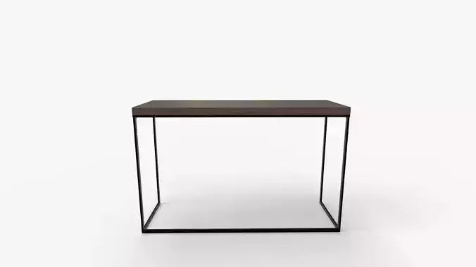 Corneau Metal and Wood Console Table 3D model 4