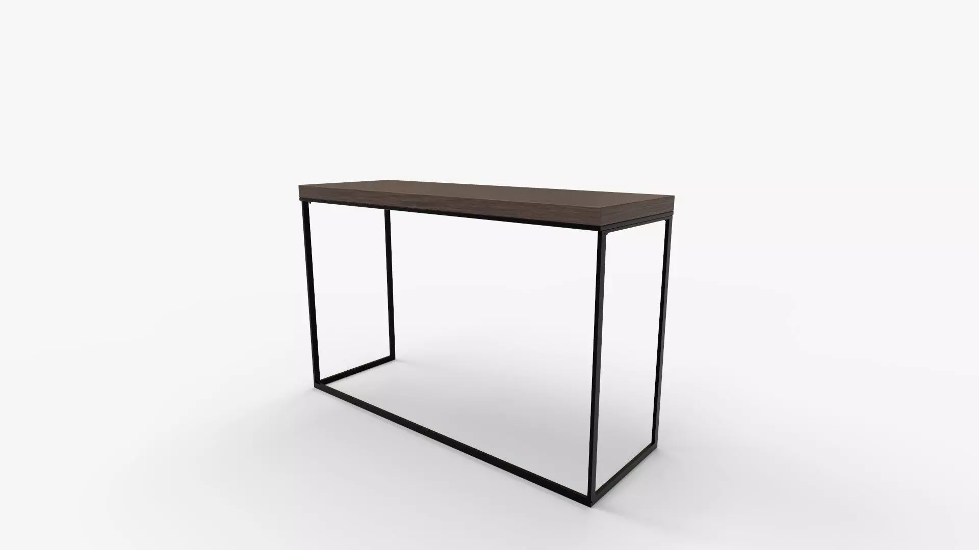 Corneau Metal and Wood Console Table 3D model_2