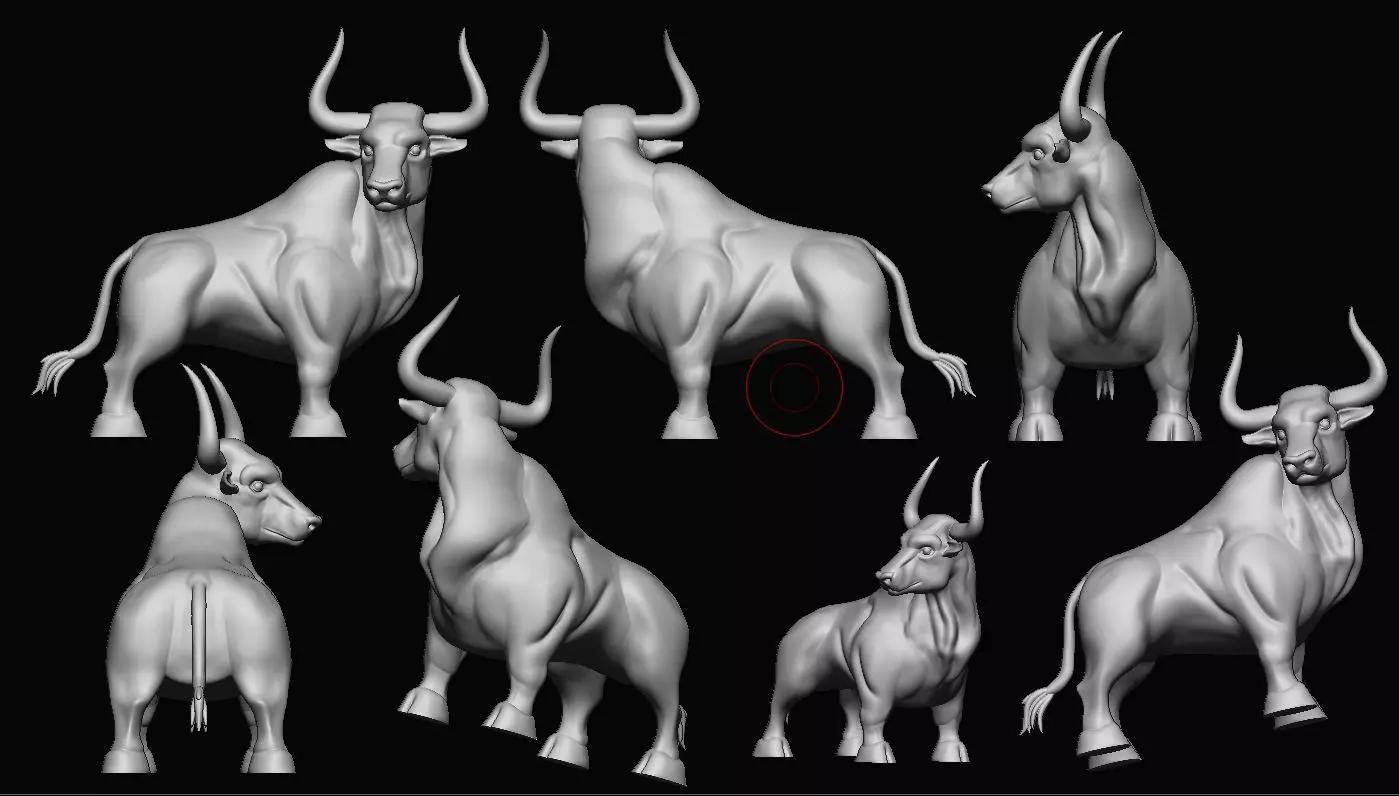Taurus Bull 3D Printable Model 3D print model_9