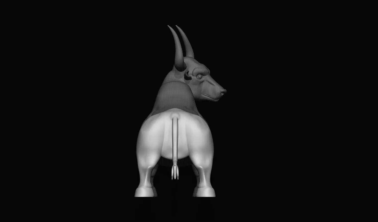 Taurus Bull 3D Printable Model 3D print model_3