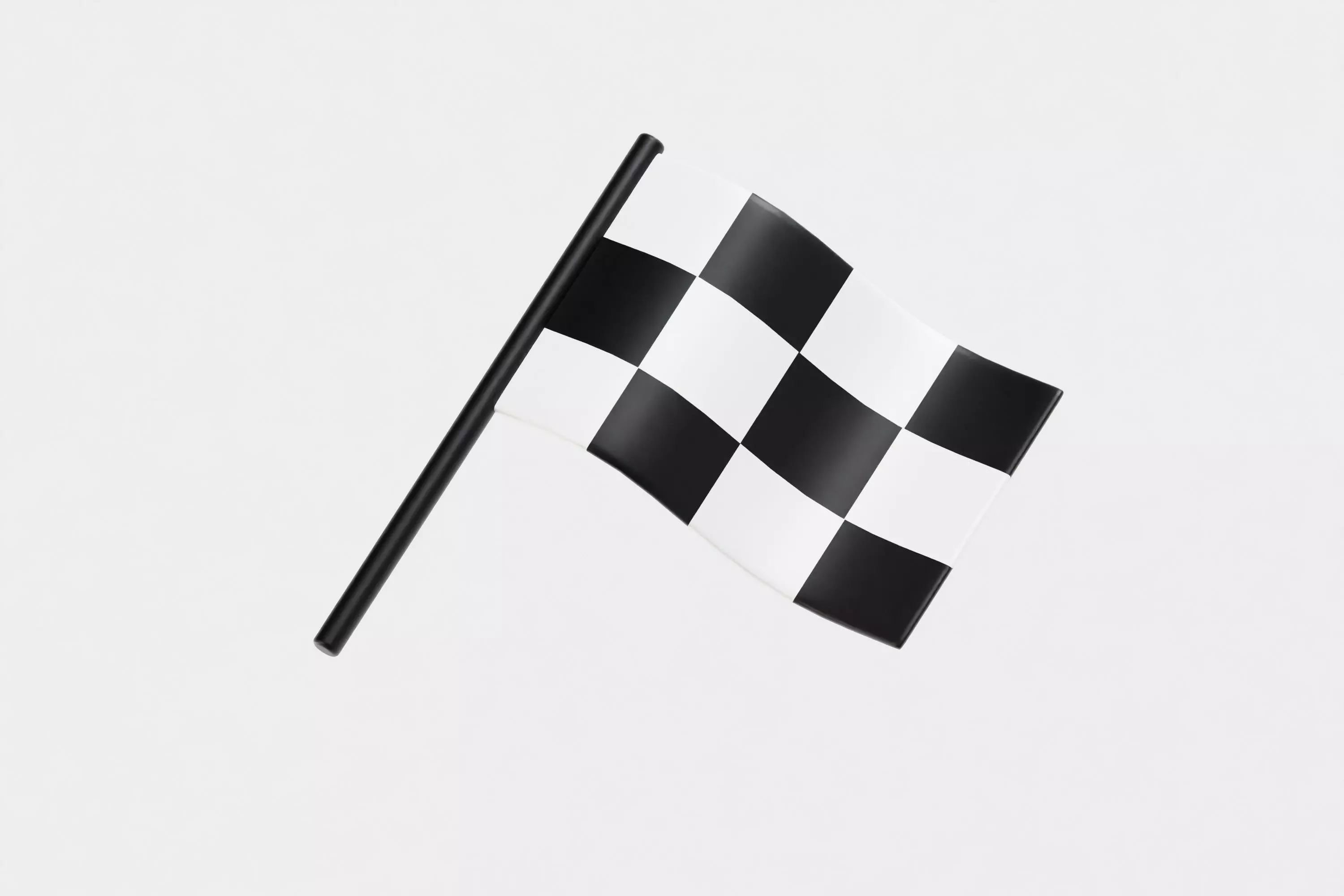 Racing flag Low-poly 3D model_4
