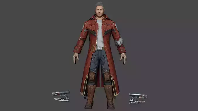 Starlord  Low-poly 3D model