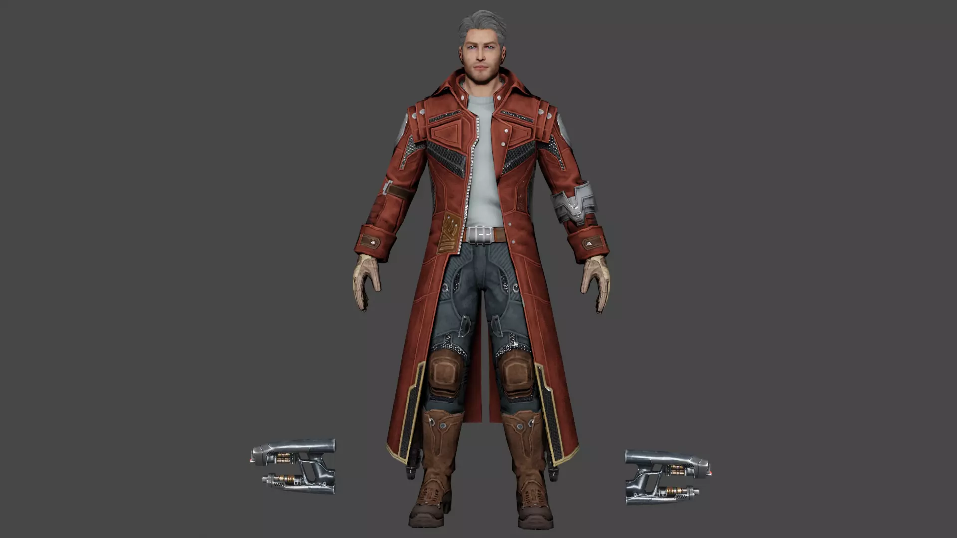 Starlord Low-poly 3D model