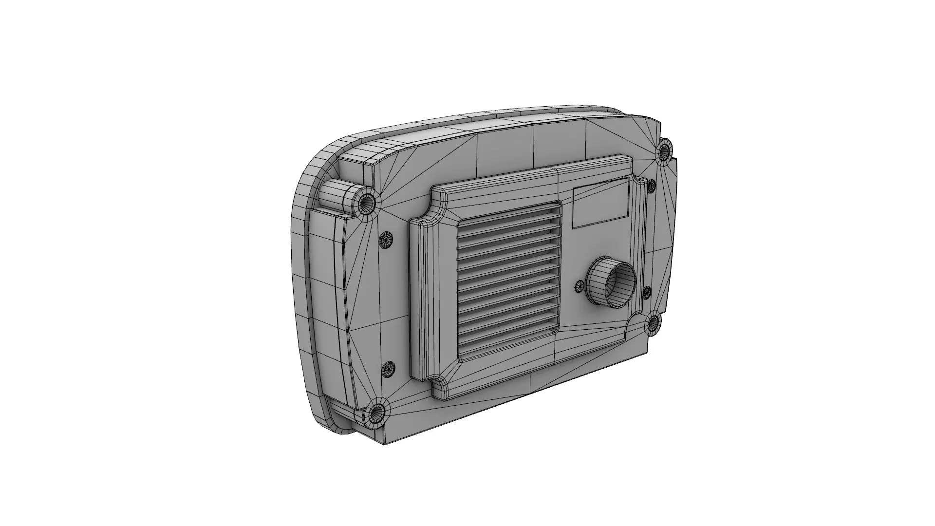 AutoMeter Competition LCD Display Low-poly 3D model_8