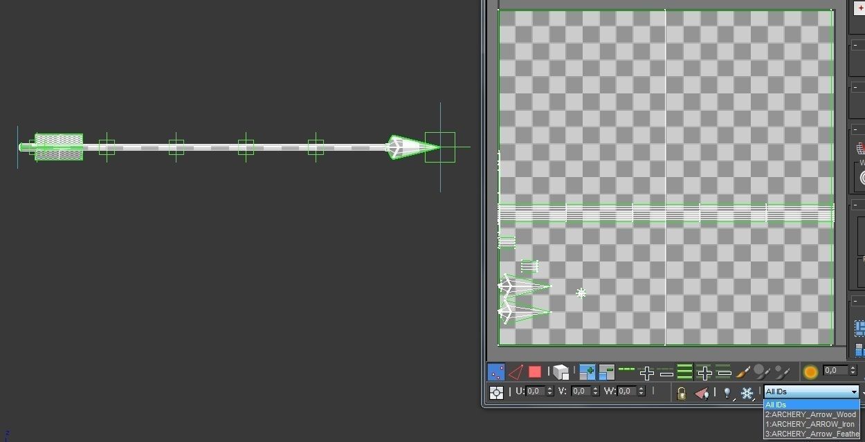SPORT---ARCHERY---Arrow arrow with wooden shaft Low-poly 3D model_5