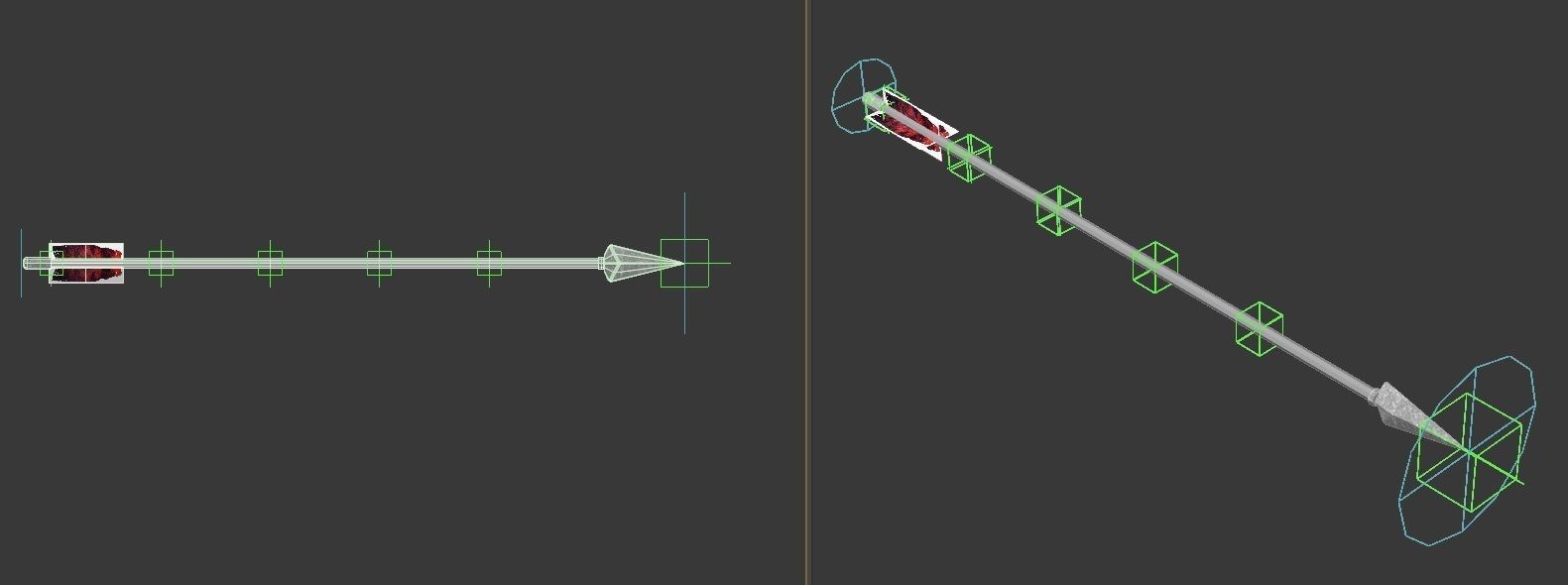 SPORT---ARCHERY---Arrow arrow with wooden shaft Low-poly 3D model_4