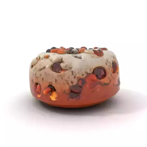 Nutty Festive Cake model pack Low-poly 3D model 6