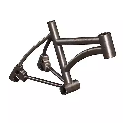 Rusty Bike Frame 3D model