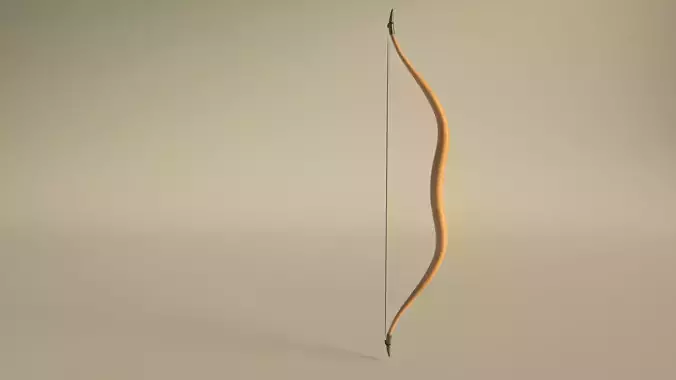 SPORT---ARCHERY---Bow bow and arrow Low-poly 3D model