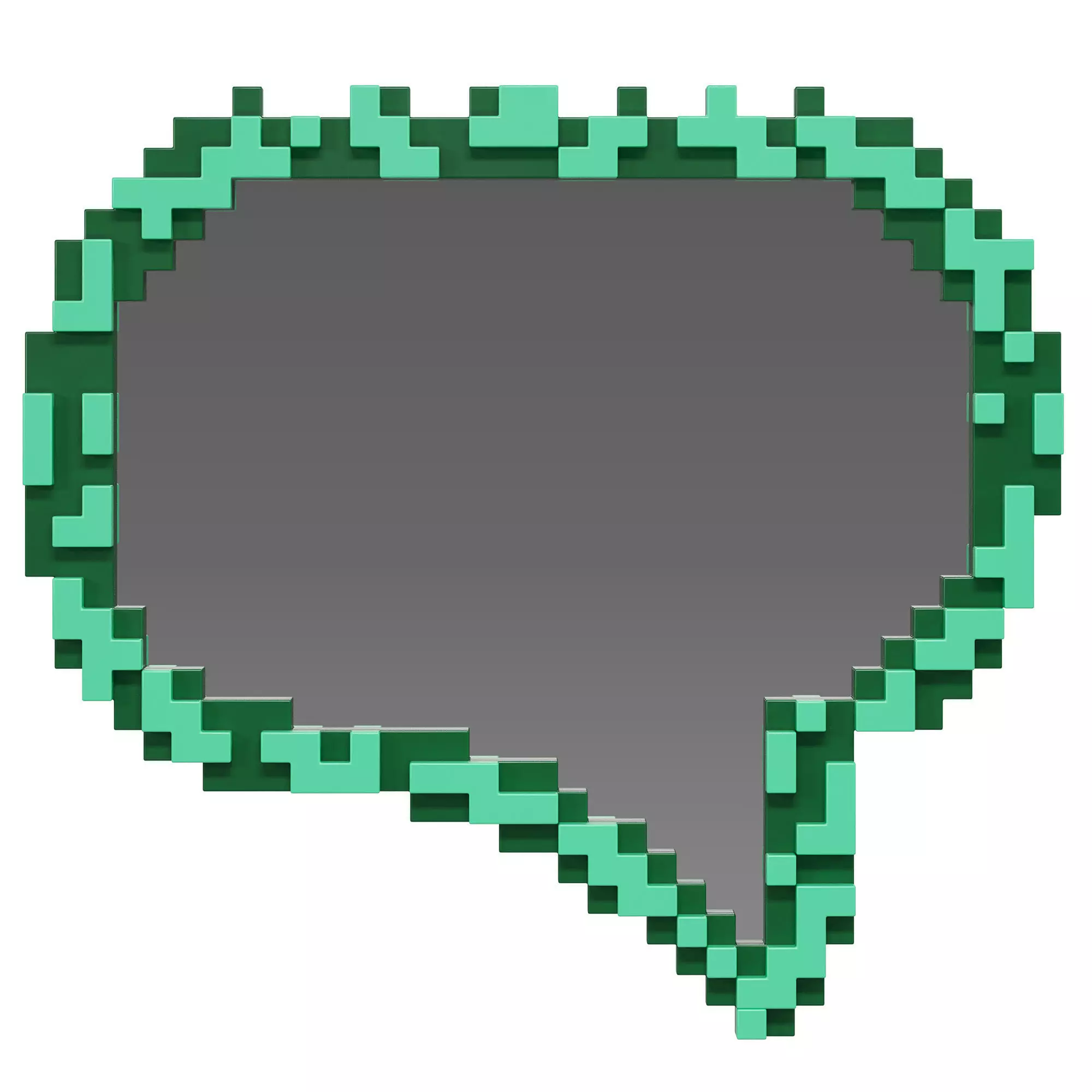 Pixel mirror Message by Seletti 3D model_0